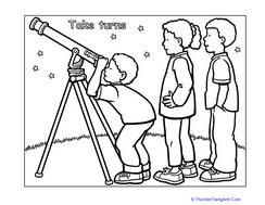 Manners Coloring Page