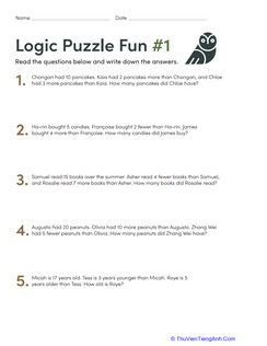 Logic Puzzle Fun #1