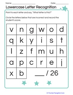 Lowercase Letter Recognition