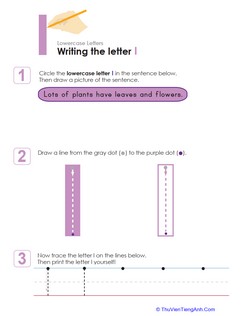 Writing the Letter l