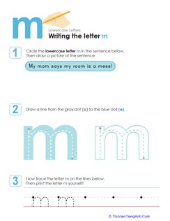 Writing the Letter m