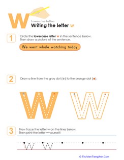 Writing the Letter w