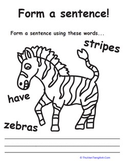 Make a Zebra Striped Sentence