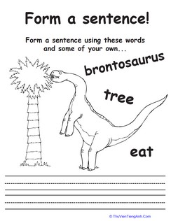 Sentence Making Dino!