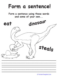 Make a Dinosaur Sentence