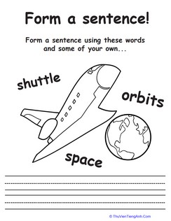 Make a Space Shuttle Sentence