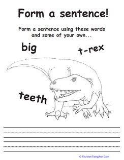 Make a T-Rex Sentence