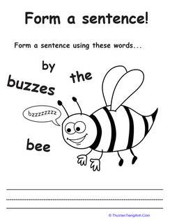 Make a Buzzing Bee Sentence