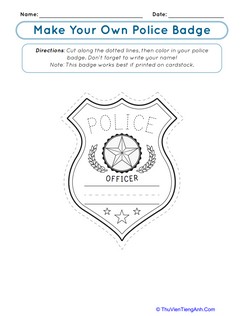 Make Your Own Police Badge