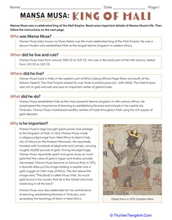 Mansa Musa: King of Mali