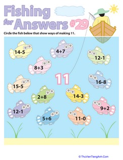 Fishing For Math Facts: Eleven