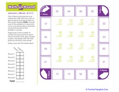 Math-Go-Round: Subtraction (Easy)