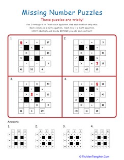 Math Puzzles: Intermediate