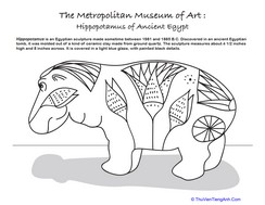 Metropolitan Museum of Art: The Blue Hippo