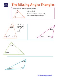The Missing Angle: Triangles