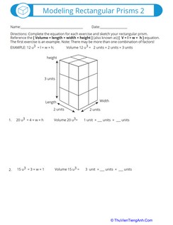 Modeling Rectangular Prisms 2