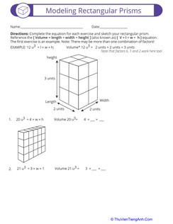 Modeling Rectangular Prisms