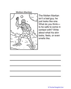 Molten Martian Writing