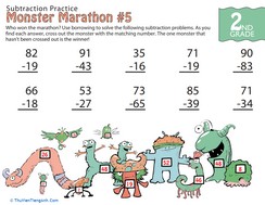 Monster Marathon: Two-Digit Subtraction #5