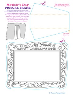 Print a Paper Picture Frame for Mother’s Day