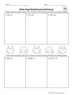 Multi-Digit Multiplication & Division #2