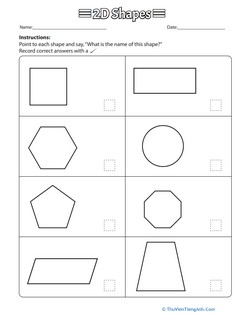 Name That Shape: 2D Shape Assessment