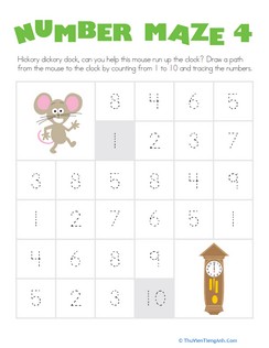 Number Maze: Help the Mouse!