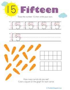 Tracing Numbers & Counting: 15