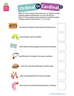 Know All About Numbers: Ordinal or Cardinal?