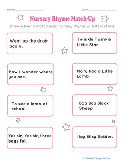 Nursery Rhyme Match