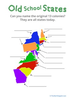 Old-School States: Learning U.S. Geography