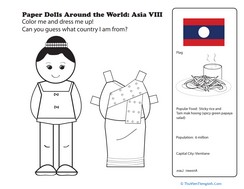 Paper Dolls Around the World: Laos