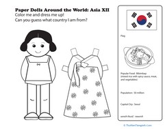 Paper Dolls Around the World: Korea