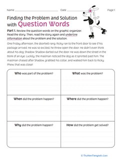 Finding the Problem and the Solution with Question Words