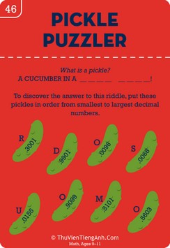 Dealing with Decimals: Pickle Puzzler