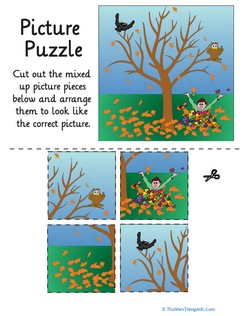 Autumn Leaves Picture Puzzle