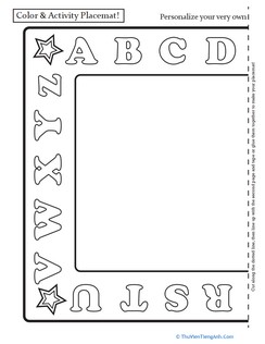 Name Activity Placemat