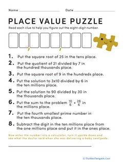 Place Value Puzzle