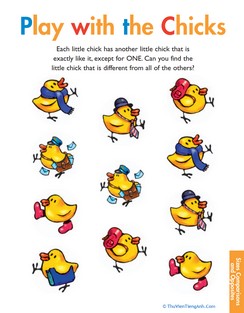 Play With the Chicks: Practice Matching Skills