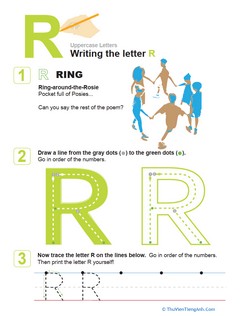 R is for Ring! Practice Writing the Letter R