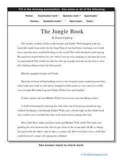 Punctuation: The Jungle Book