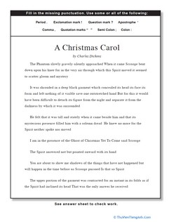 Punctuation: A Christmas Carol
