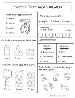 Measurement: Practice Test