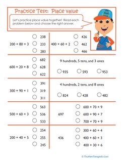 Practice Test: Place Value