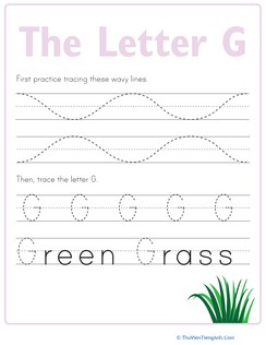 Practice Tracing the Letter G