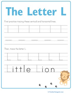 Practice Tracing the Letter L