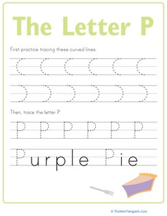 Practice Tracing the Letter P