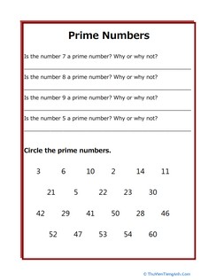 Practice with Prime Numbers