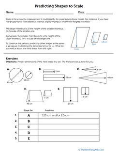 Predicting Shapes to Scale