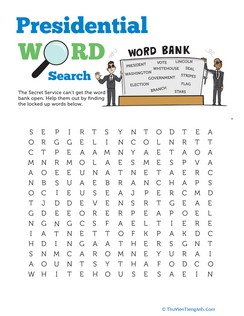 Presidential Word Search